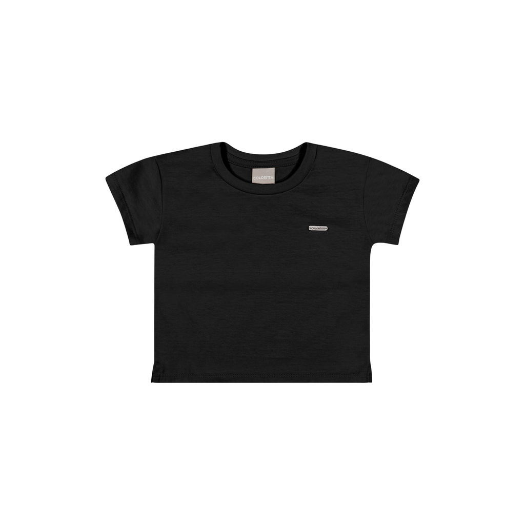 Blusa Infantil Menina Malhão Peletizado Colorittá Preto · foto 2