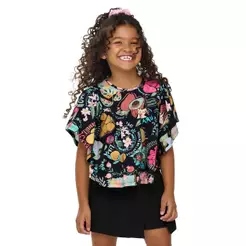 Conjunto Infantil Menina Cantarim Amplo Elian Preto