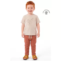 Conjunto Infantil Menino Folhas Puff Colorittá Bege