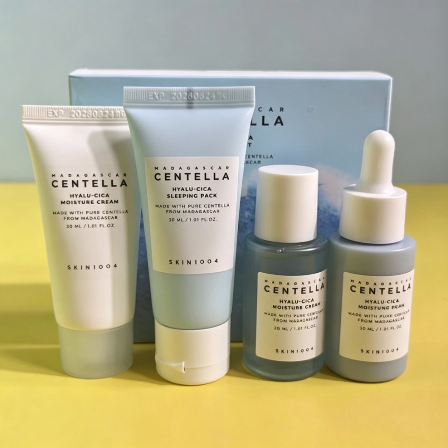 SKIN1004 Centella Asiatica Mini Conjunto de Cuidados com a Pele Toner Essência Creme Óleo de Limpeza Pacote de Viagem Po