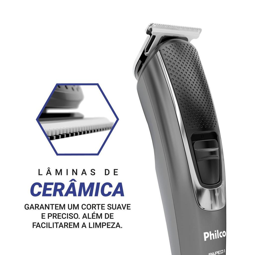 Aparador de Pelos Philco 8 Acessórios Bivolt PAPE01 · foto 2