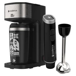 Kit Black Cadence - Cafeteira Vambora e Mixer Inox