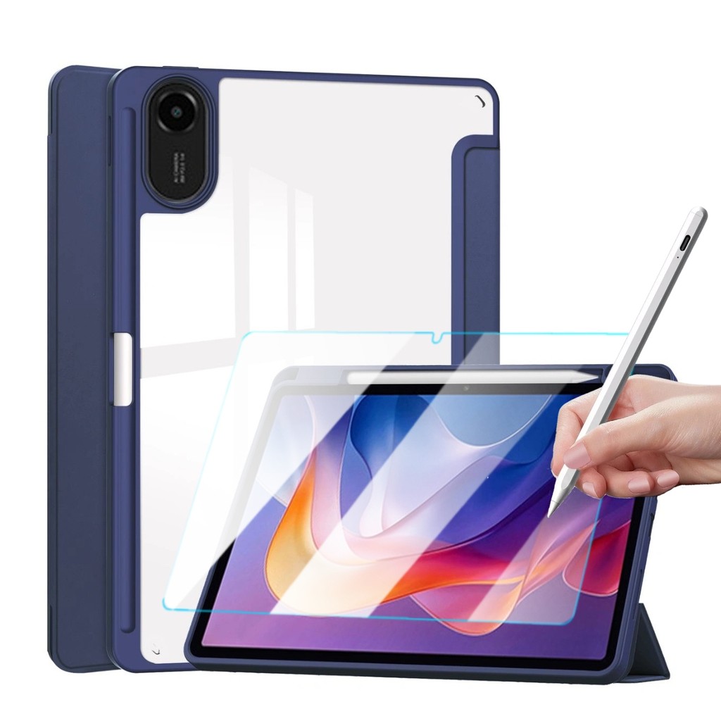 Capa Acrílico Premium Para Xiaomi Redmi Pad 2 (2025) + Caneta + Película em Oferta na Shopee