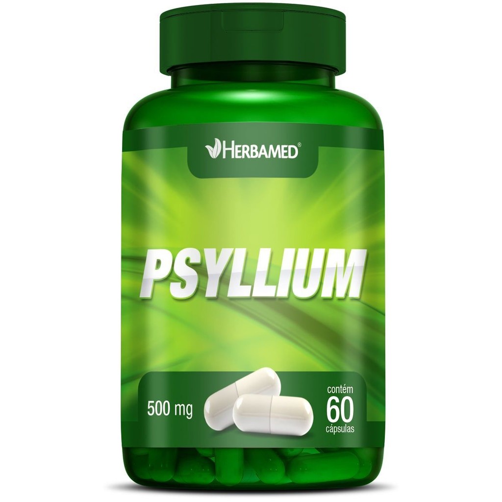 Psyllium 500mg 60 Cápsulas - Herbamed em Oferta na Shopee