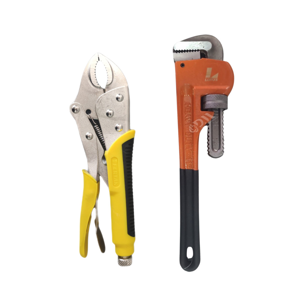 Kit Ferramenta Chave Grifo Alicate Pressão 10 Polegadas