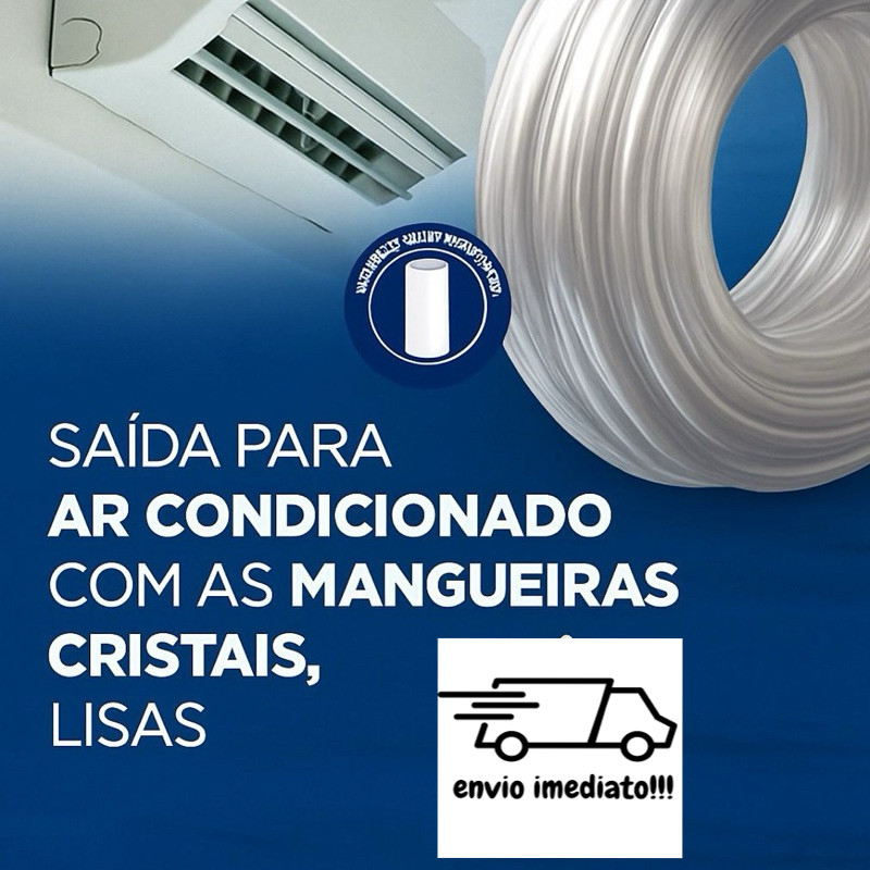 Mangueira Para Dreno Ar Condicionado Split 5/8 x2mm 10M 20M 30M Metros mangueira cristal