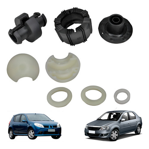 Kit Reparo Alavanca de Marcha Câmbio Renault Clio Logan Sandero Duster 7701464111 Trambulador Buchas