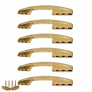 Kit 6 Puxadores para Armário 3 Furações 96mm 128mm 160 mm - Dourado em Oferta na Shopee