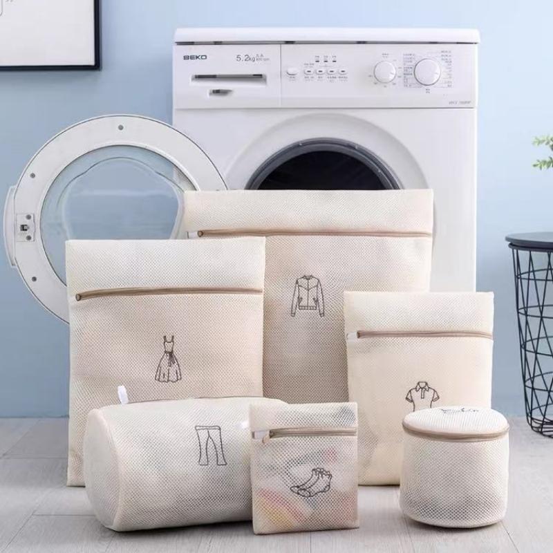 Kit 6/Conjunto 6 Sacos para Lavar Roupa de Malha - Proteção e Organização para Suas Roupas Delicadas em Oferta na Shopee