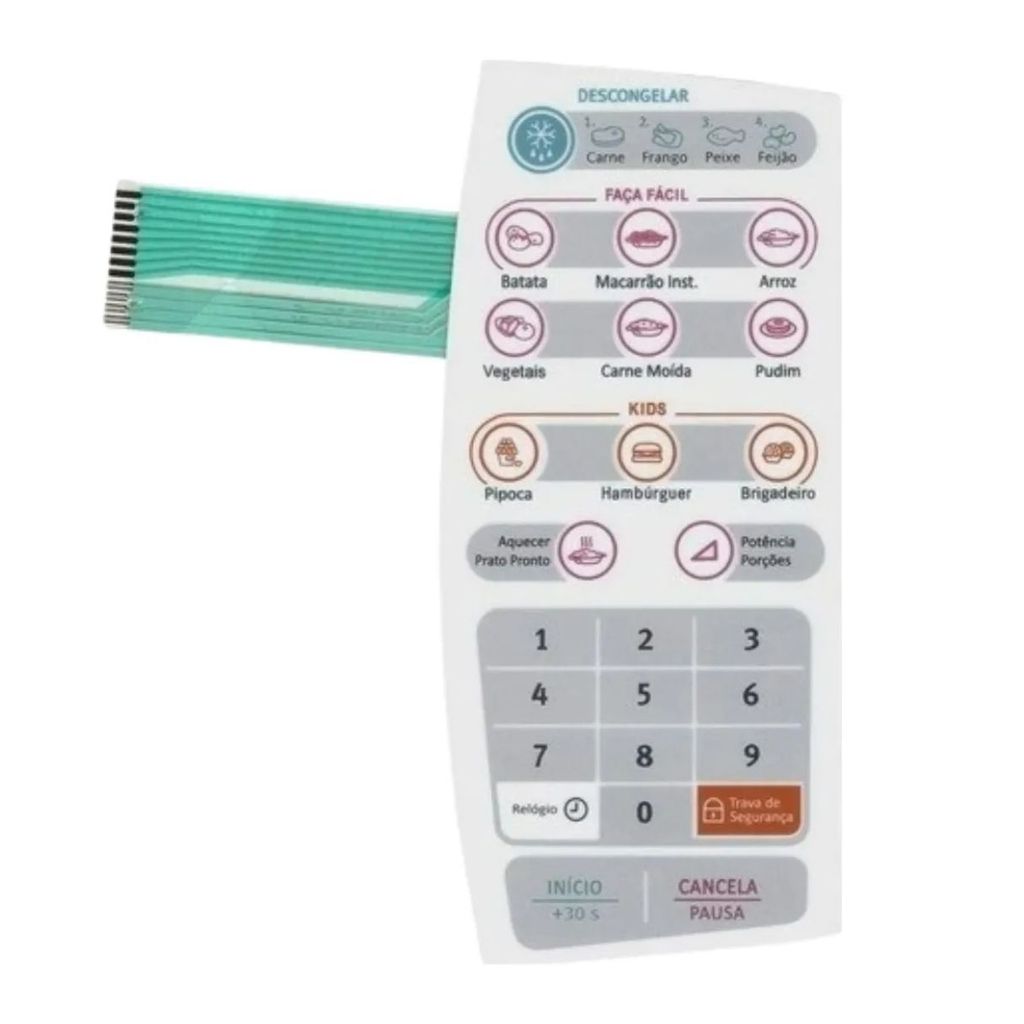 Teclado Membrana P/ Microondas Electrolux MEF30