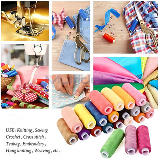 Kit 10/30/40/50/60/70/80 Peças de Linhas para Costura Poliéster Fáceis De Usar com 10 Cores Diferentes em Oferta na Shopee