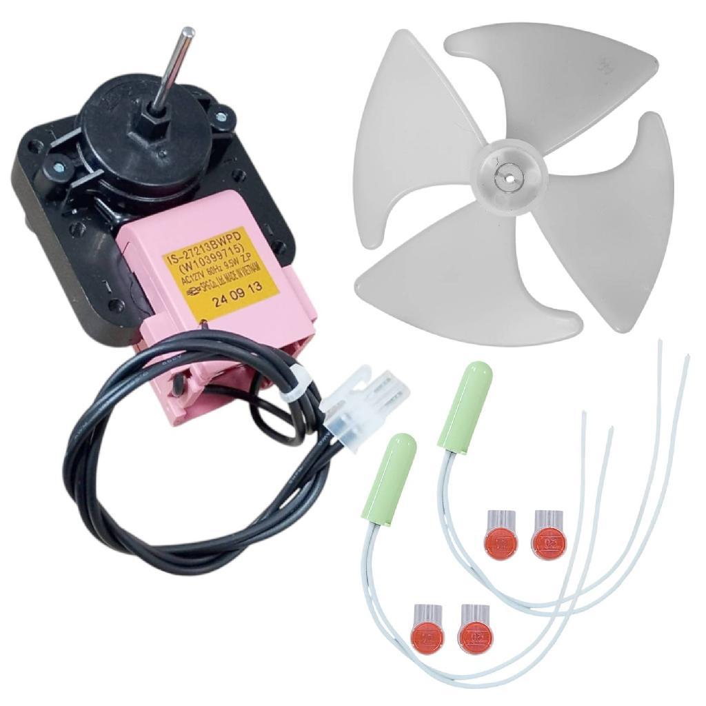 Motor Vent. + Hélice + Sensor Geladeira Brastemp Consul 127V