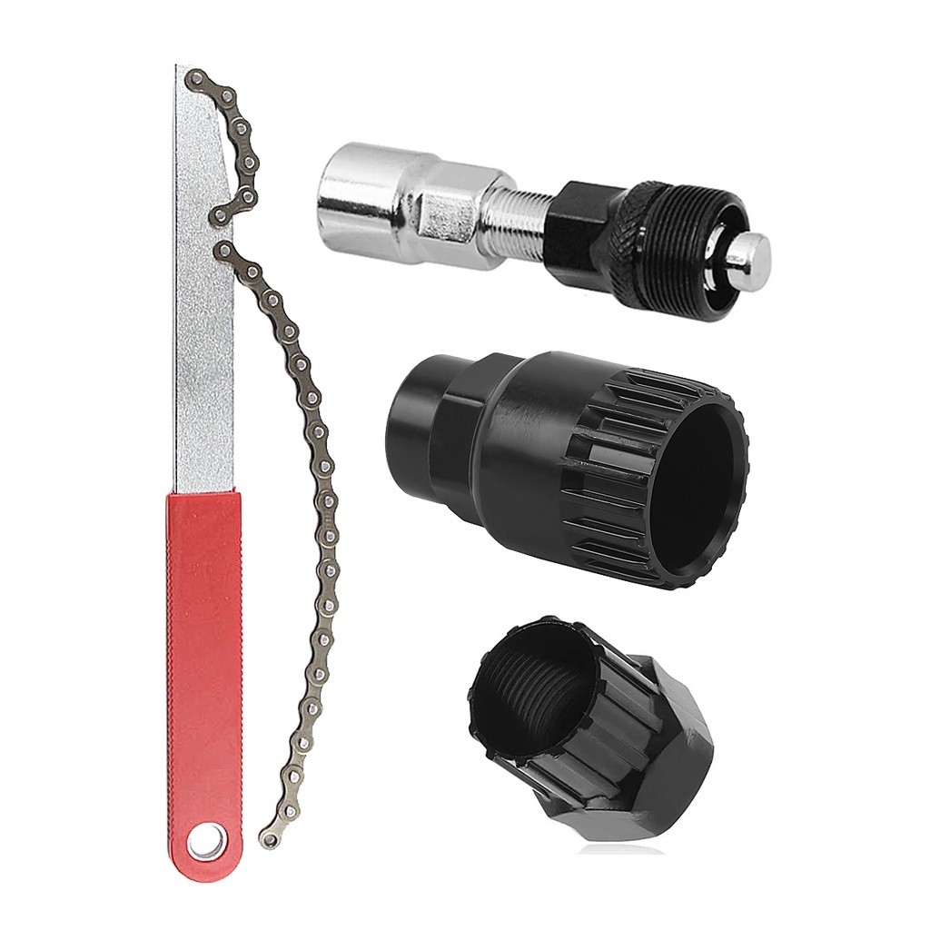 Kit Chaves Extratora Corrente Pedivela Cassete Extratora Roda Livre Catraca Cassete Extratora de Pedivela Pedal Bike