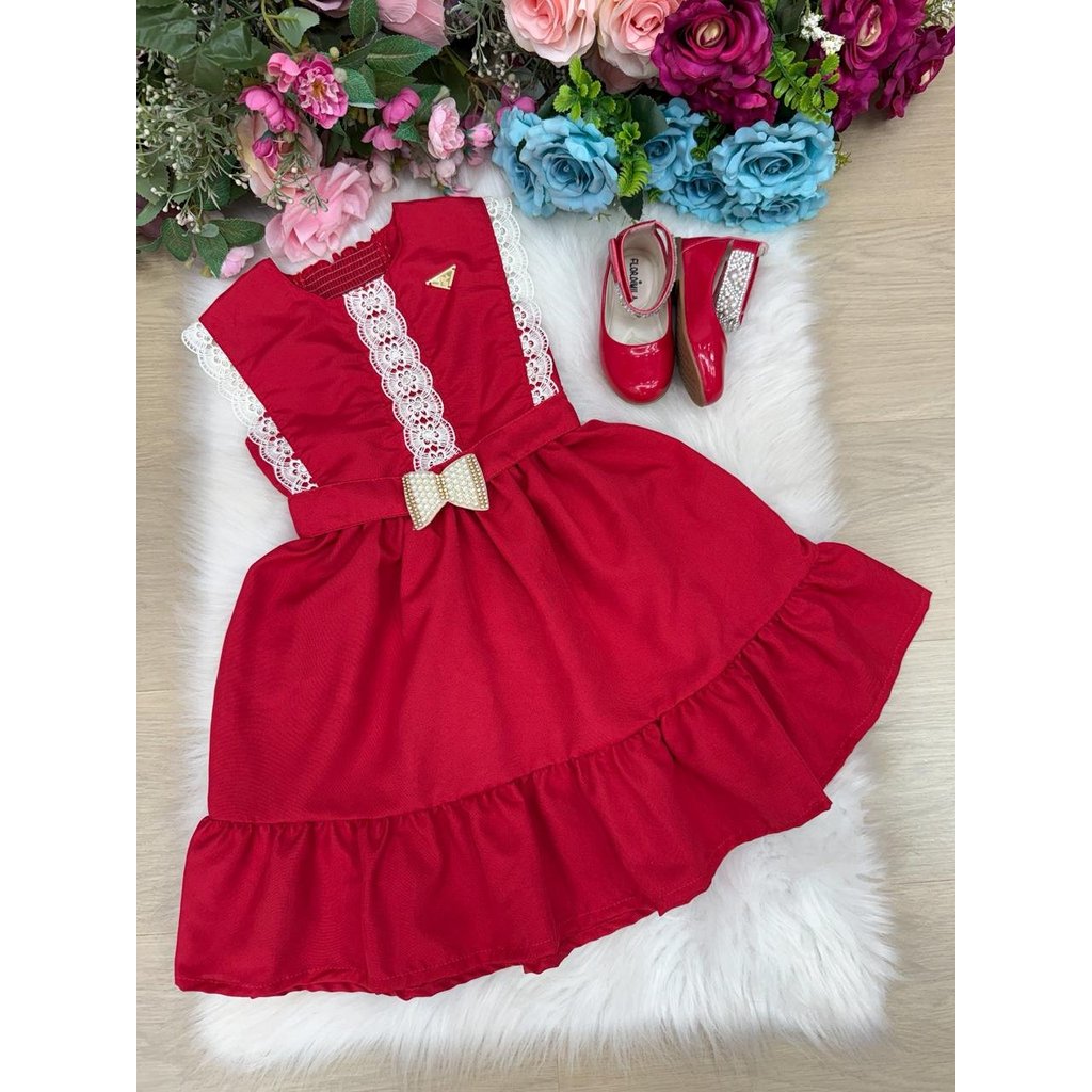 Vestido Blogueirinha Valeria Vermelho