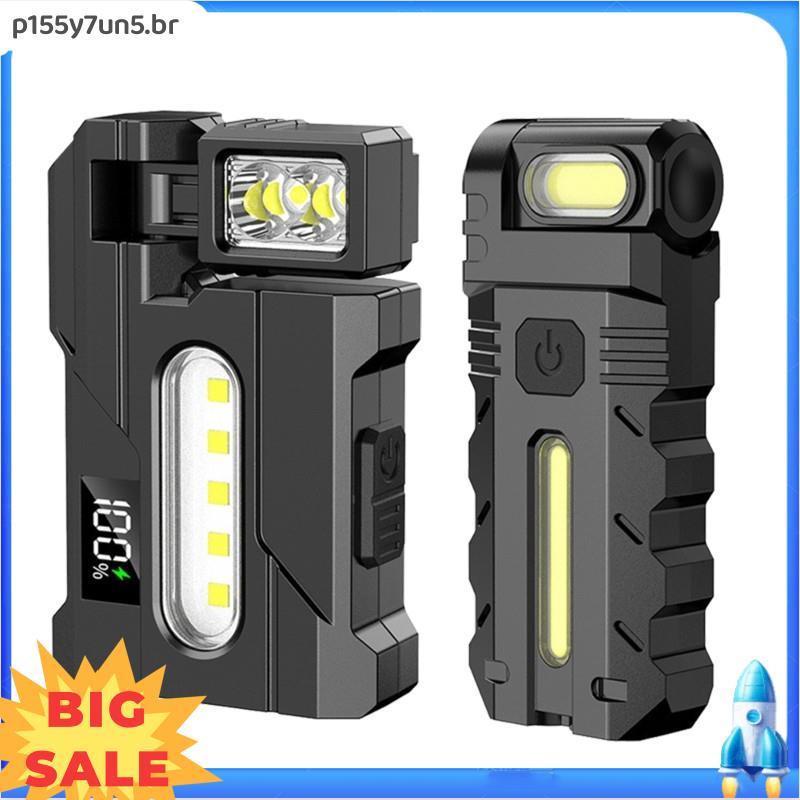 Lanterna LED Recarregável , Luz De Bolso Portátil-2PCS 400 Lumens Super Brilhante Para Iluminação De Emergência Externa