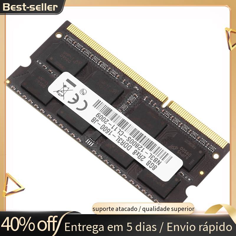 Memória Ram Para Laptop DDR3 , 8GB , 1600Mhz , PC3-12800 , 1.35V , 204 Pinos , Suporte Canal Duplo De