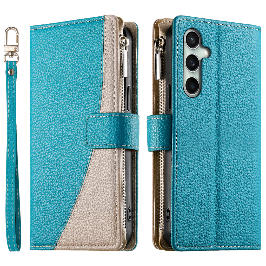 Compatível Com Samsung Galaxy A14 A24 A34 A54 A13 A23 A53 A73 A22 A32 A52S A51 A71 M13 M23 Carteira De Couro Zíper Flip 