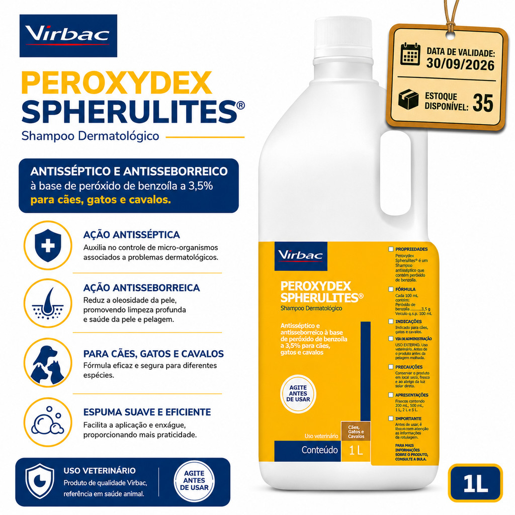 Shampoo peroxydex spherulites 1L