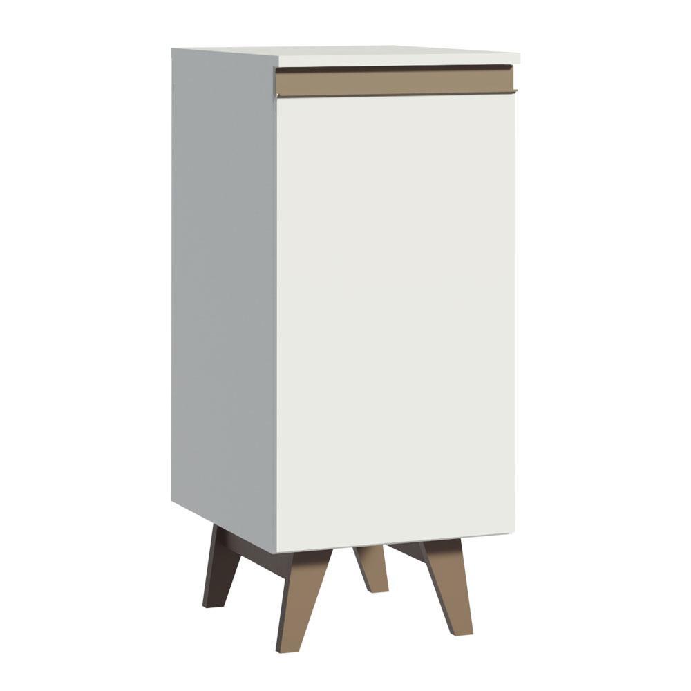 Balcão Armário de Cozinha 35 cm 1 Porta Branco Reims Madesa XJ