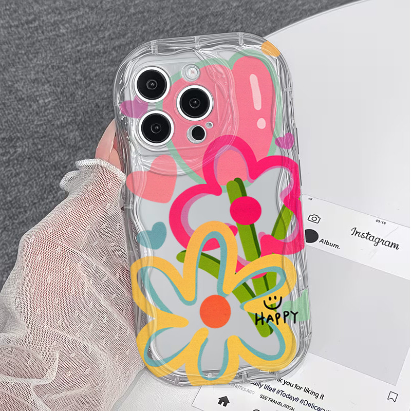 Flor Caso De Telefone Para Samsung S26 Ultra S25 FE S24 Plus S23 S22 A17 A37 A57 A56 A55 A54 A53 A25 A07 A06 A16 Capa