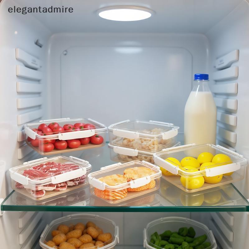 Recipientes De Armazenamento De Frutas Alimentos Frescos Geladeira Transparente Organizador Multifuncional Refeição Prep