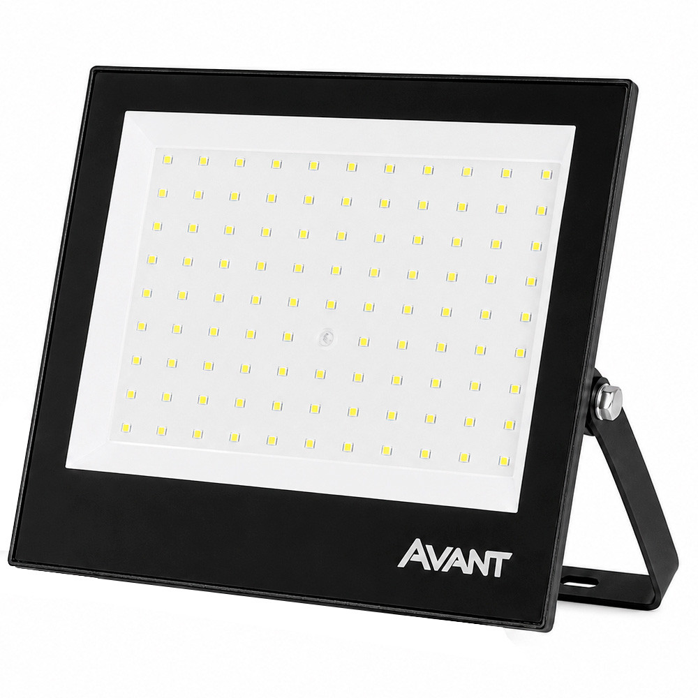 Refletor Led 150w Bivolt Branco Frio 6500k Comércio Avant
