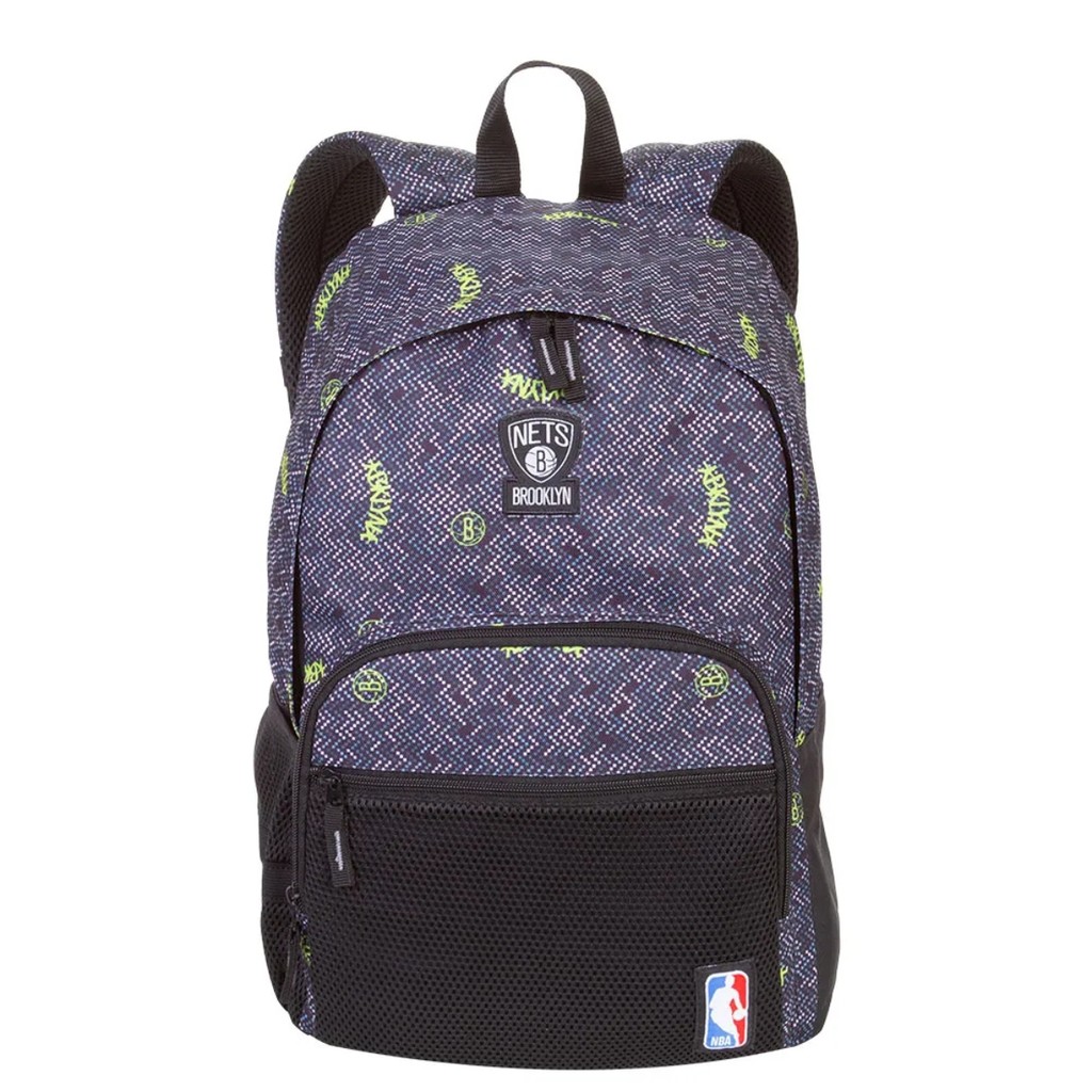 Mochila Sestini Grande Nba Legend Brooklyn Nets Preto