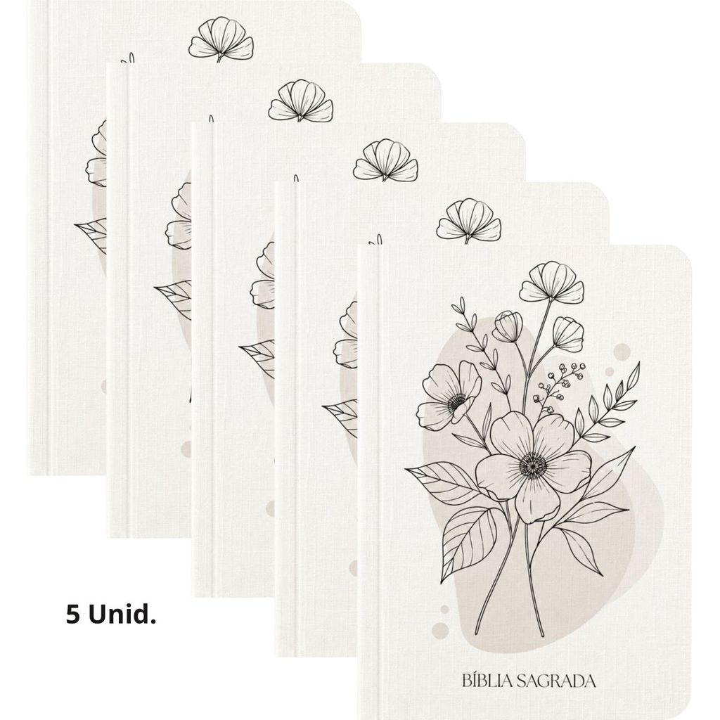 Kit 05 Bíblias Sagrada | ARC | Capa Essência