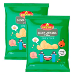 Kit 2 Batata Petisco Croques Onion Cream 200g