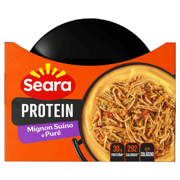 Seara Filé mignon suíno desfiado com purê Protein 270g
