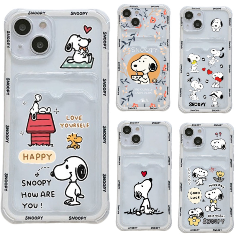 Snoopy Titular Do Cartão Caso Para Samsung A56 A55 A17 A07 A53 A06 A54 A34 A15 A32 A14 A05 A05S A36 A34 5G Macio INS Tel
