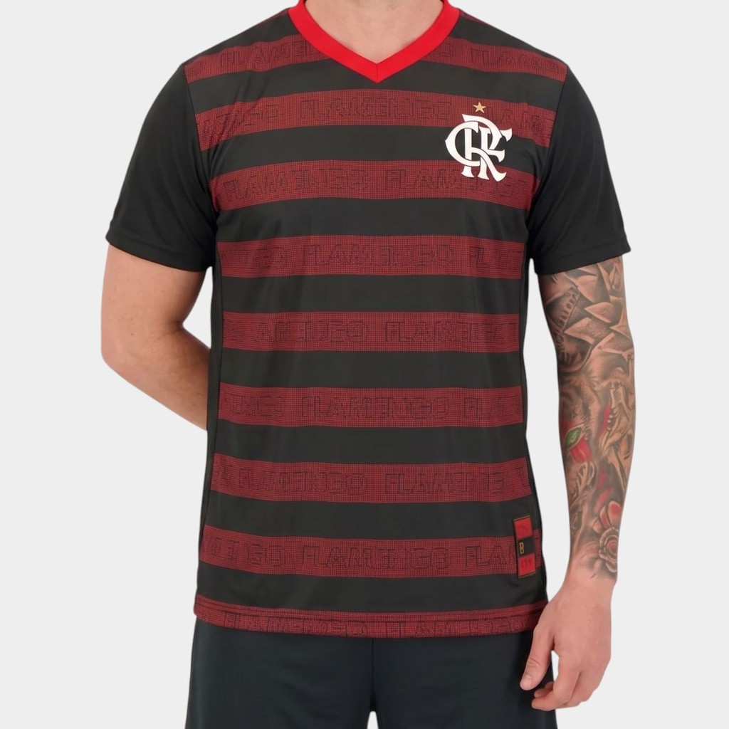 Camiseta Flamengo Nineteen Masculino - Preto e Vermelho · foto 2
