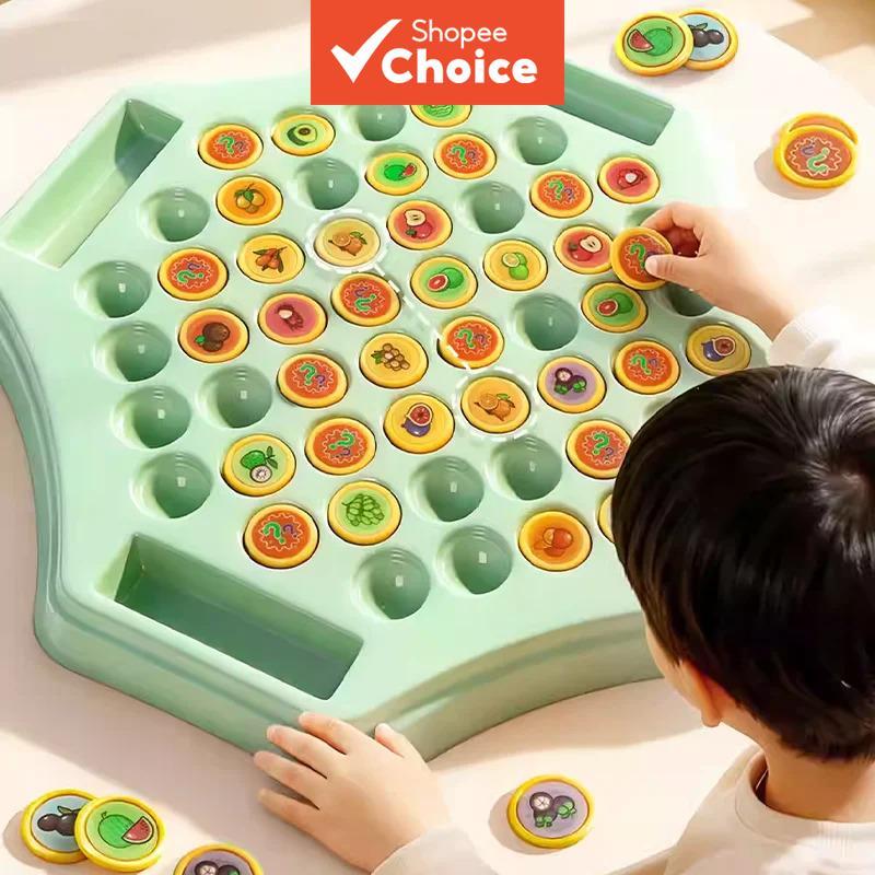 Animal Fruit Flip Memory Ches Game Brinquedos Educativos Para Crianças Jogo De Tabuleiro De Correspondência Interação Pa