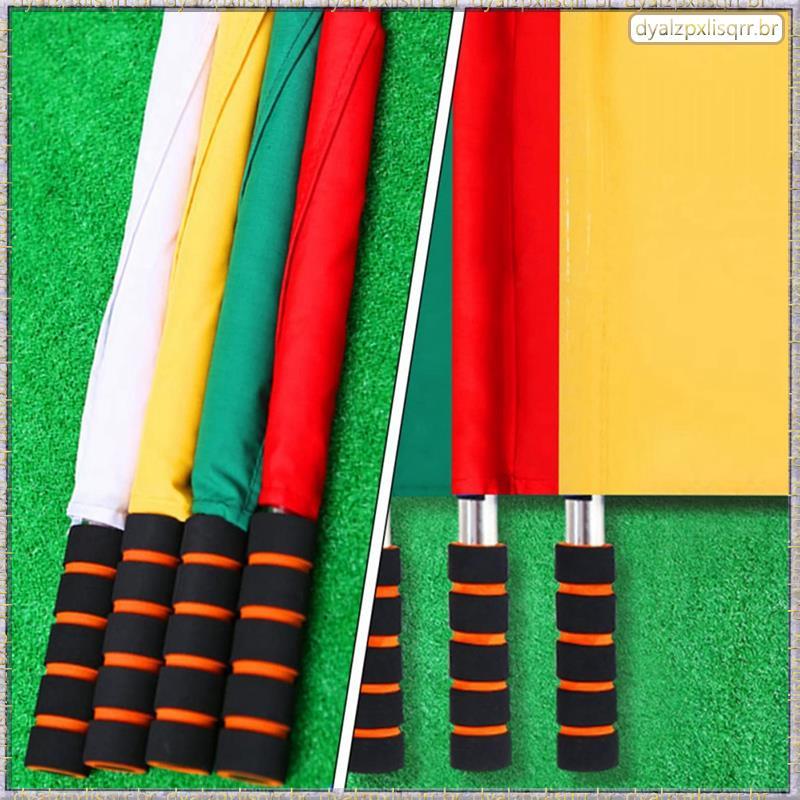 [Fsp] 4 Peças Bandeira De Árbitro Bandeiras De Vôlei Mão Juiz De Linha