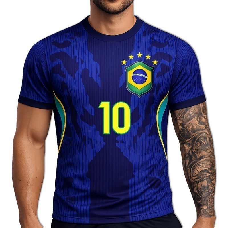 CAMISA CAMISETA BRASIL TORCEDOR COPA DO MUNDO 2026 DRY FIT PATRIOTA