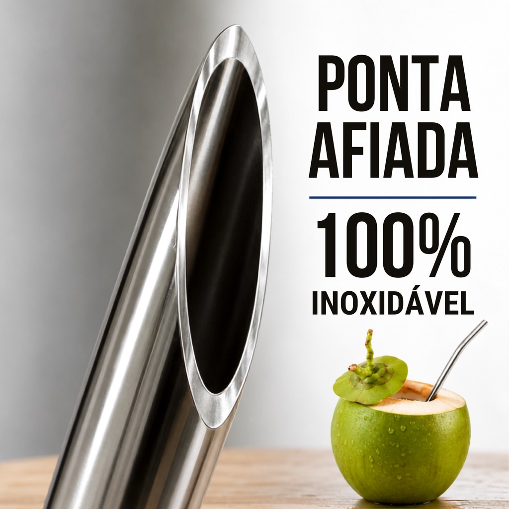 Abridor Furador De Coco Profissional Aço Inox 304 Não Enferruja — imagem 2 de 2