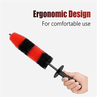 Escova De Aro , Ferramenta De Limpeza Longa De Detalhes De Pneus De Carro Com Macia , Para Motores De Cabeça De Escape