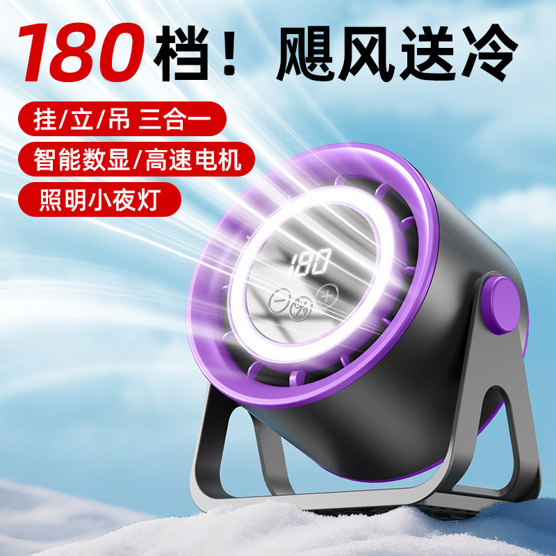 [Novo produto] Ventilador com Display Digital de alta velocidade Ventilador silencioso Ventilador de mesa turboalimentad