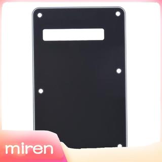 miren.br Pickguard Tremolo Cavidade Capa Placa Traseira 3Ply para Stratocaster Estilo Moderno Guitarra Elétrica Preto