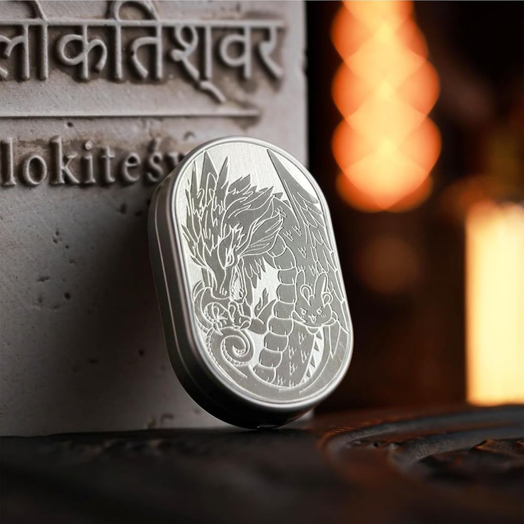 Dragon Fidget Slider, Fidget Slider Mecânico, Brinquedos Fidget EDC para Adultos, Brinquedo de Mesa Executivo para Alívi