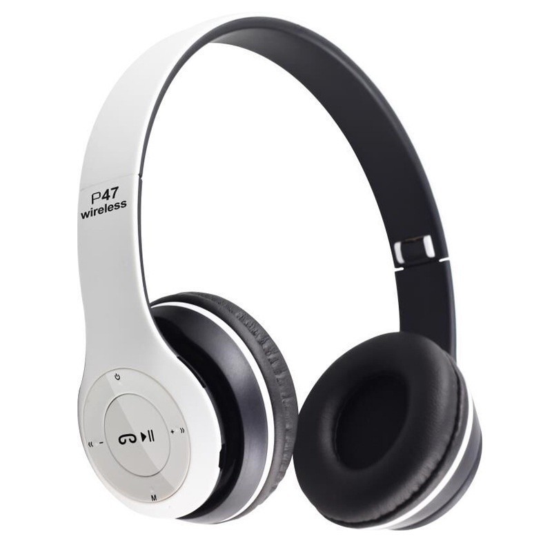 Fone P47 Headphone Sem Fio Bluetooth 5.0 Estéreo | Redução de Ruídos Universal para Celular e PC