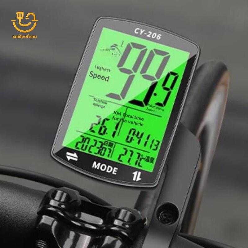 smileofenn GPS Bicicleta Velocímetro Computador À Prova D'água 2.4in Odômetro br