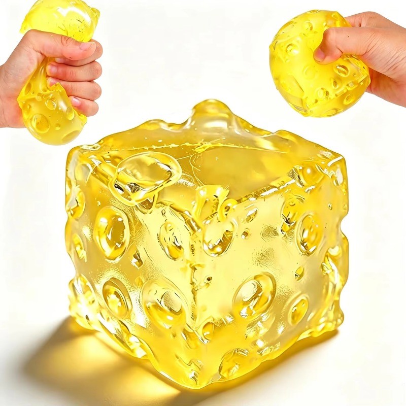 Queijo Açúcar Mole Bola De Estresse Lento Subindo Brinquedo Fidget Alívio Do Para Da Ansiedade Espremer