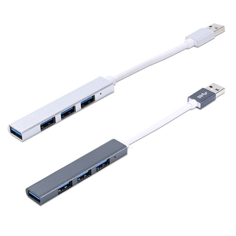 Estação de acoplamento usb divisor usb 30 hub 4 portas typeC docking station liga alumínio acessórios do computador