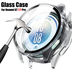 Vidro Temperado + Capa De PC Para Huawei Watch GT 7 6 46mm 41mm GT7 Pro Protetor De Tela Quadro Pára-Choques Caso