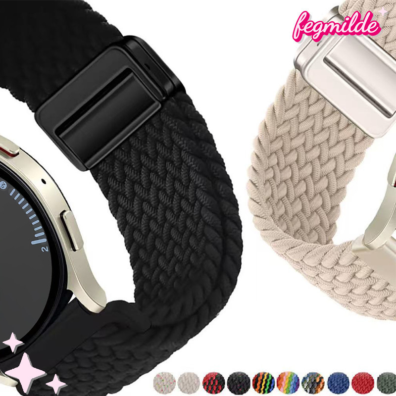 Pulseira De 20mm/22mm De Nailon Para Smartwatch Huawei Watch GT/Amazfit Watch/Samsung Galaxy Watch 7 FE 6 5/Garmin Watch