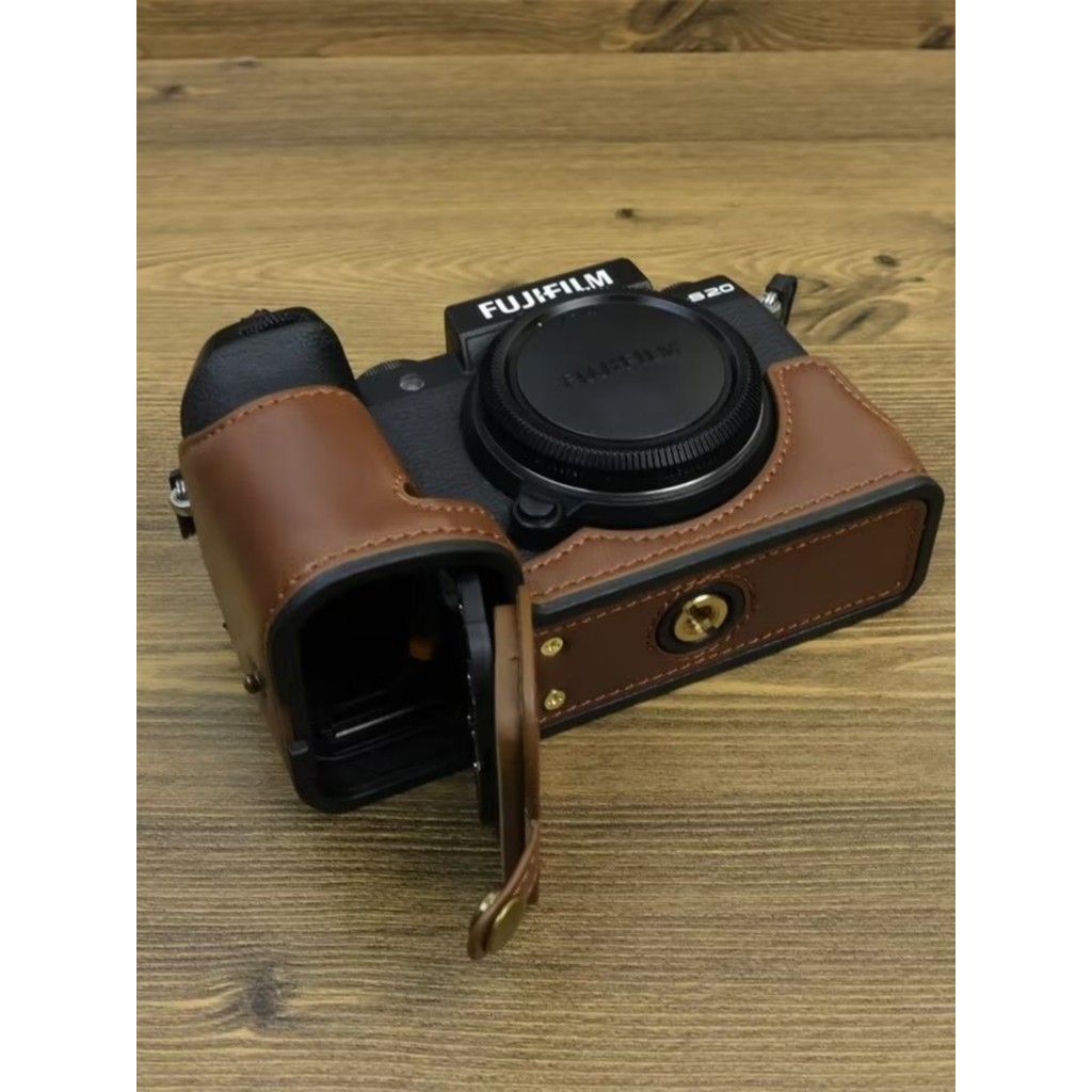 Fuji X-S20 capa protetora xs20 bolsa para câmera X-S20 capa de couro alça Base de proteção acessórios fuji