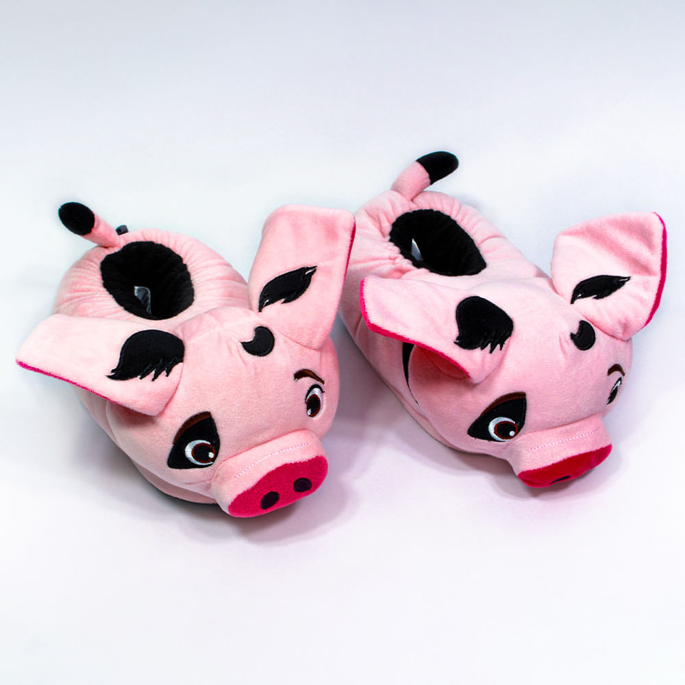 Pantufa 3D Porquinho - ZonaCriativa