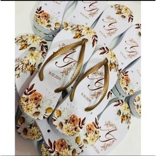 12 PARES DE CHINELO PERSONALIZADO PARA SEU EVENTO