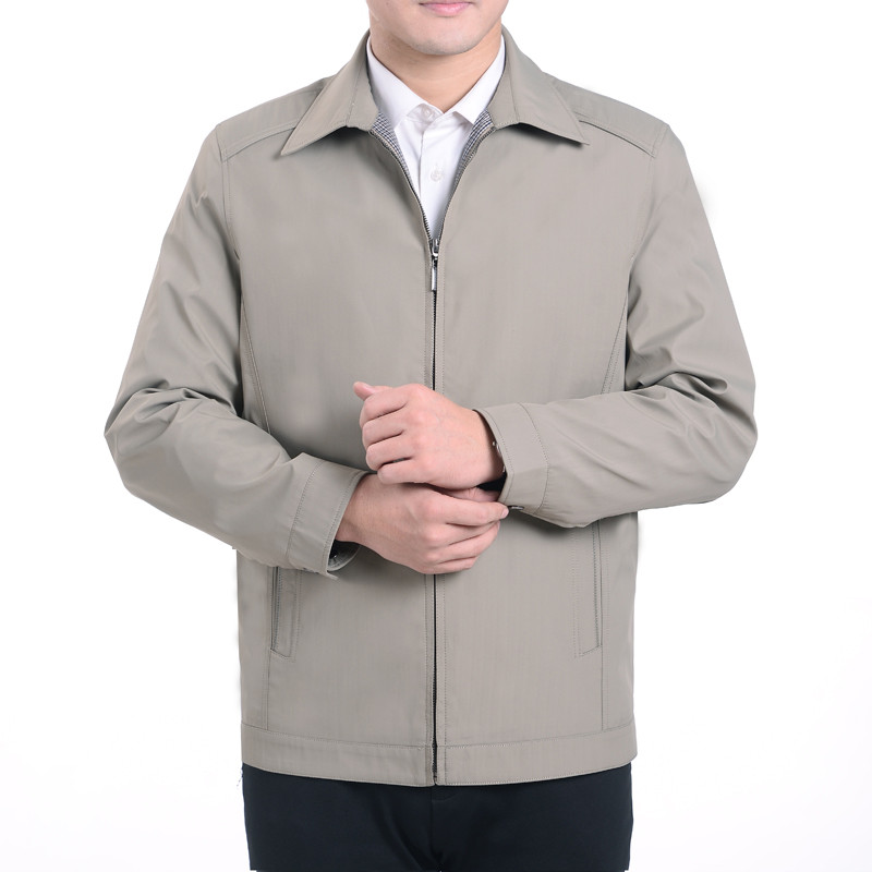 Primavera jaqueta masculina de meia-idade idosos jaqueta Casual roupas masculinas pai primavera outono roupas pai meia-i